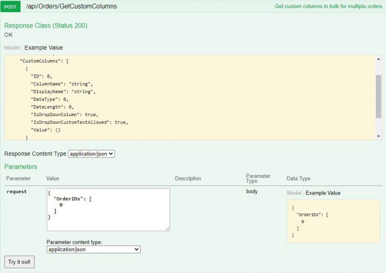 Get Custom Columns for Orders in Bulk - Sellercloud API Docs
