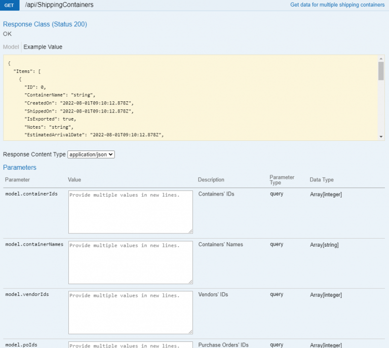 Get Multiple Shipping Containers - Sellercloud API Docs