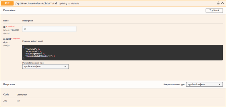 Update PO Totals - Sellercloud API Docs